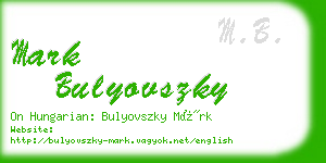 mark bulyovszky business card